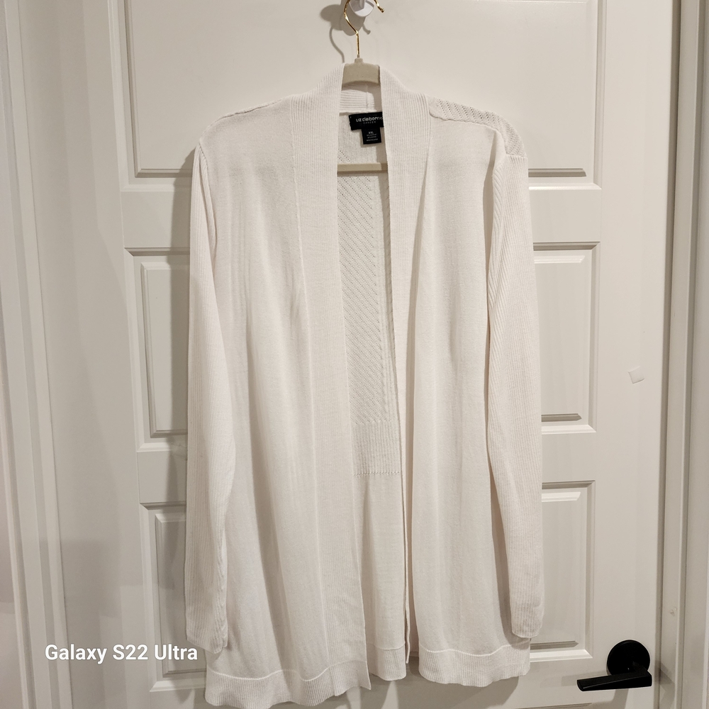 Liz Claiborne Cream Women's Sweater Cardigan
